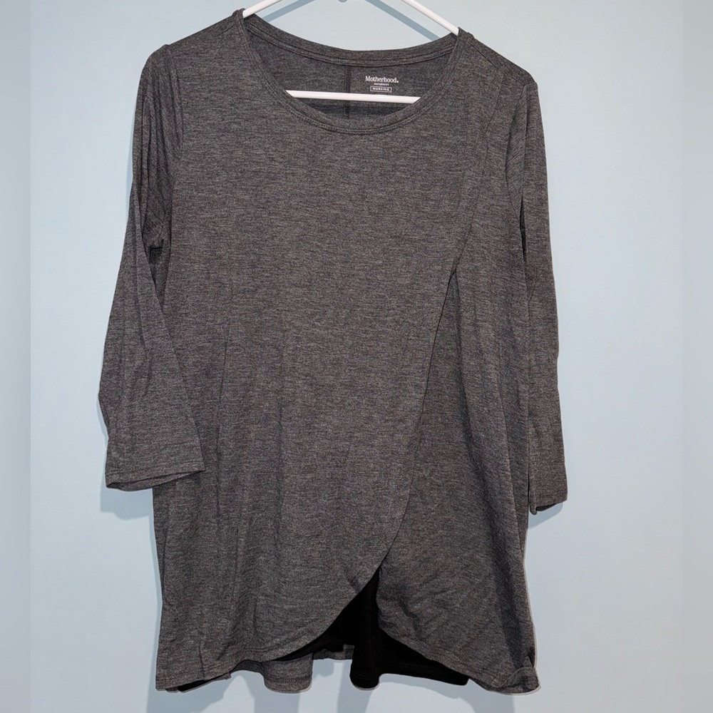 2 Gray Motherhood Maternity Nursing tops